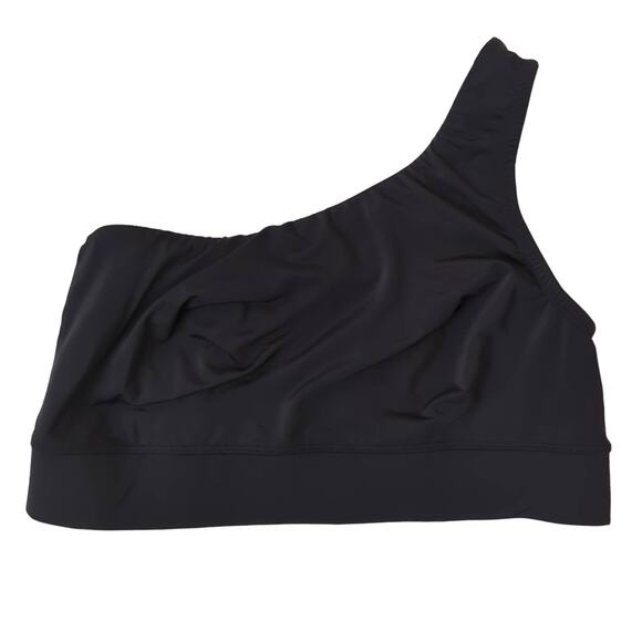 Parade One Shoulder Strap Black Bra Size 2 Wireless Comfort Loungewear EUC - Picture 1 of 4
